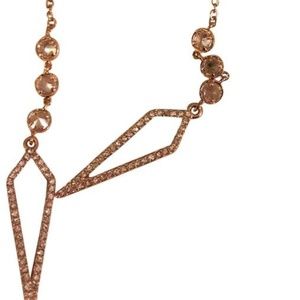 SPARKLING ROSE LARIAT NECKLACE